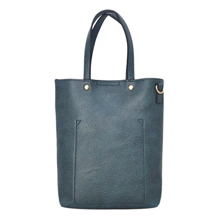 !SALE! Navy Faux Leather NGIL Bucket Handbag