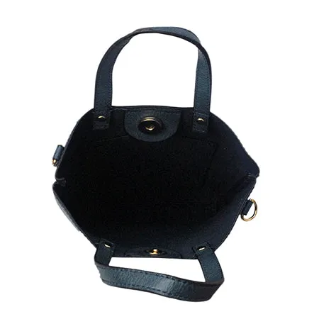 !SALE! Navy Faux Leather NGIL Bucket Handbag