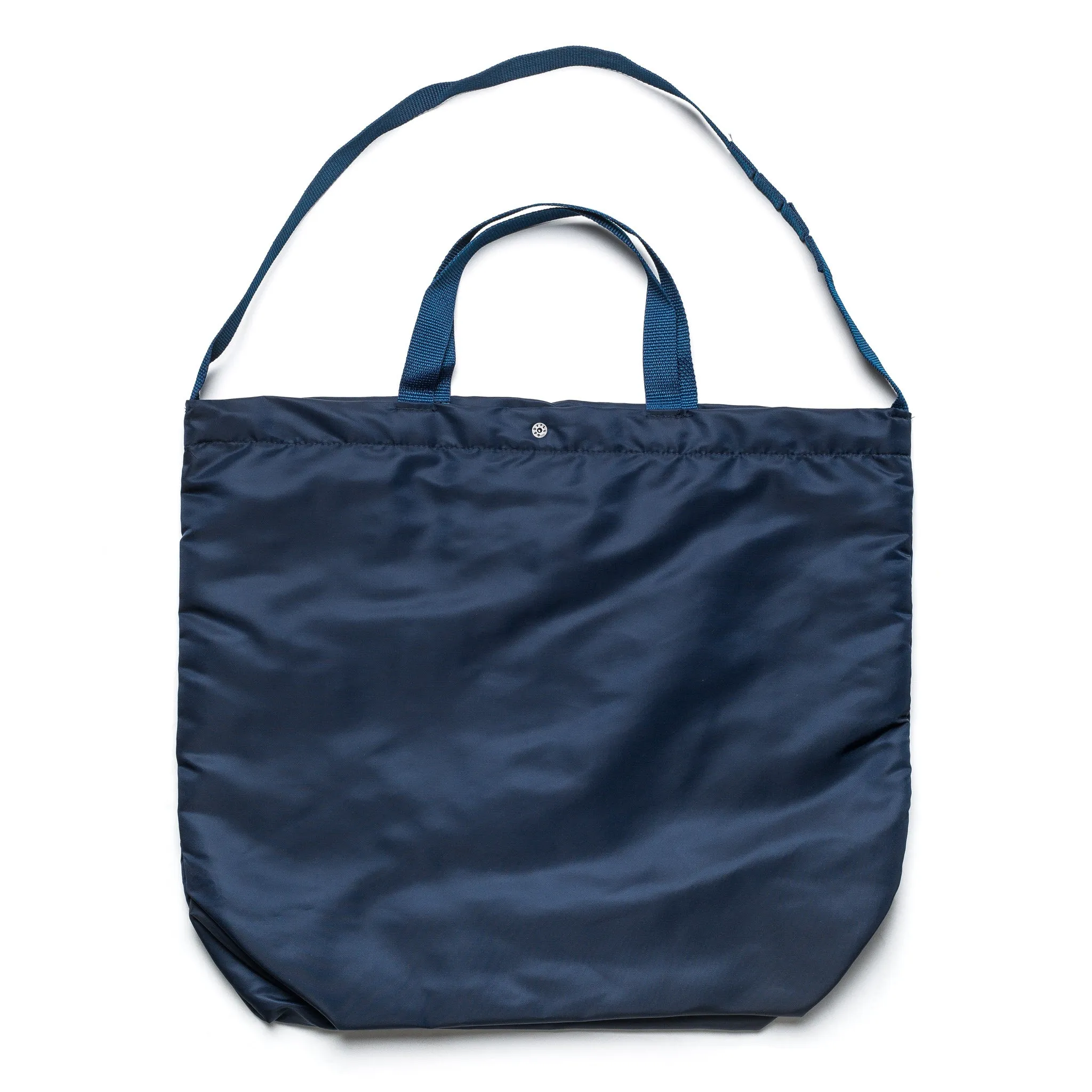 Satin Nylon Carry All Tote Navy