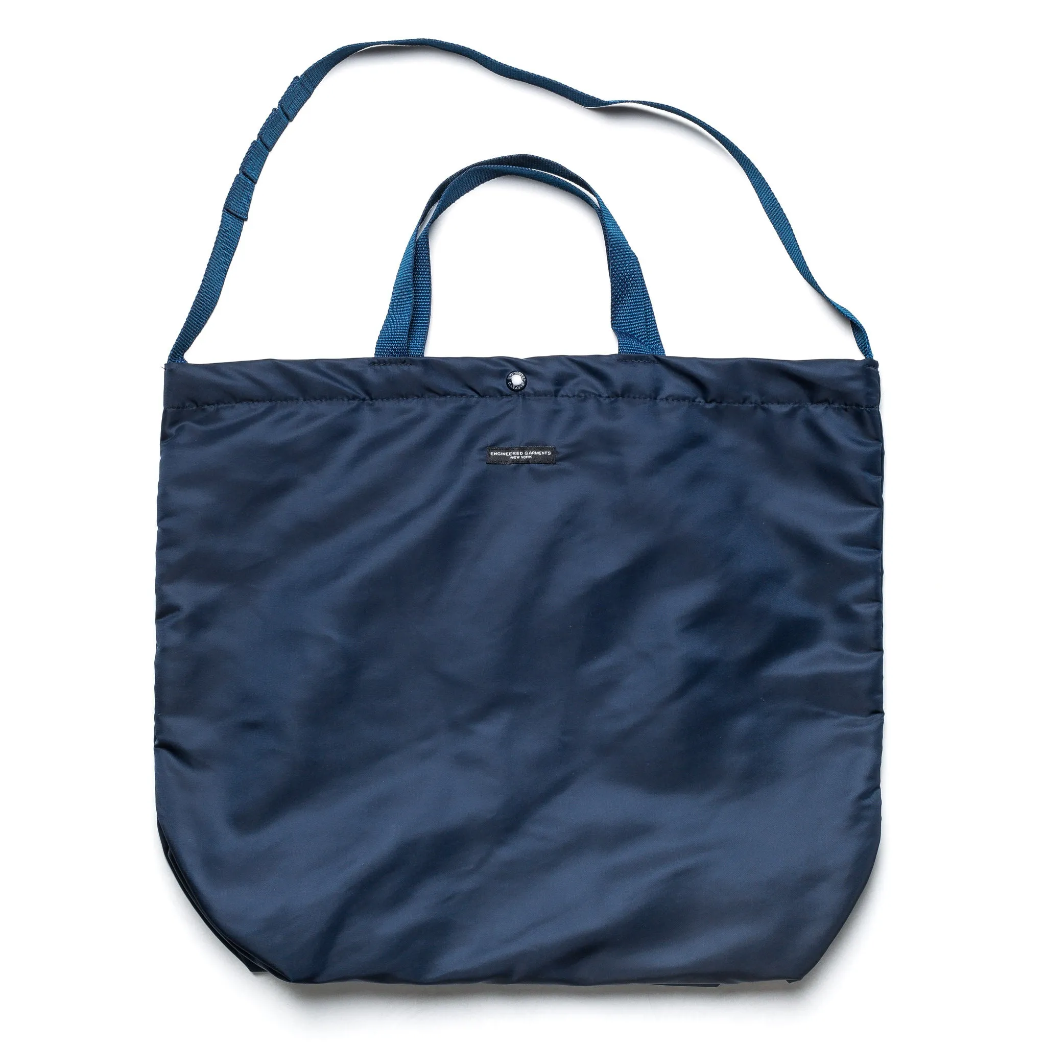 Satin Nylon Carry All Tote Navy
