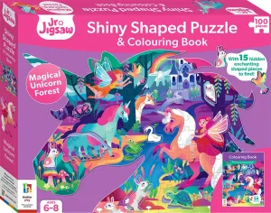 Shiny Shaped Magical Unicorn with book