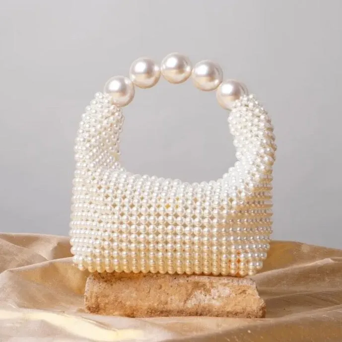 Sirah Pearl Bead Mini Tote