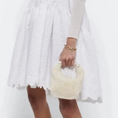 Sirah Pearl Bead Mini Tote