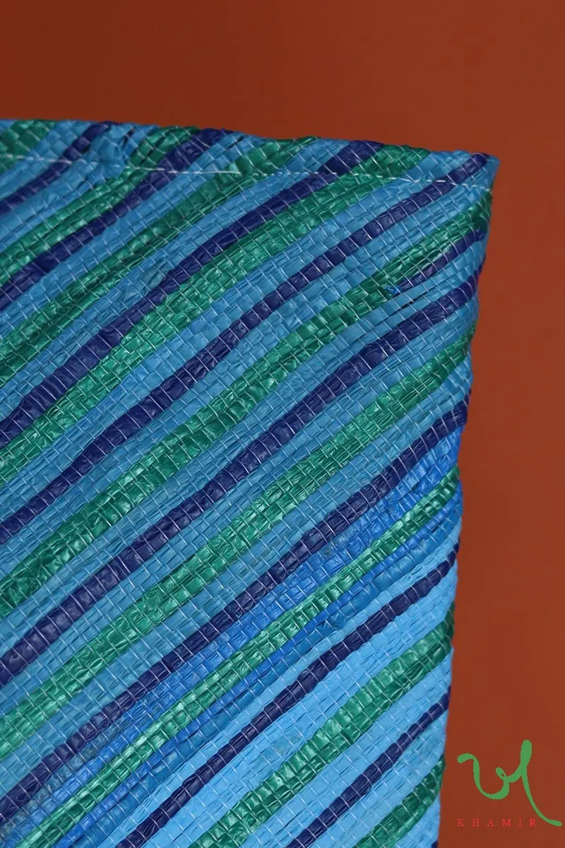 Sky Green Upcycled Plastic Oversized Tote Bag
