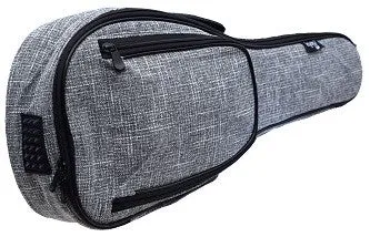SMOOTH 25MM PADDED GIG BAG FOR CONCERT UKULELE - GREY