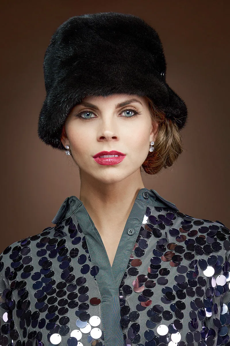 Soft Bucket Mink Fur Hat