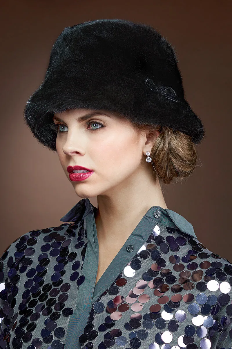 Soft Bucket Mink Fur Hat