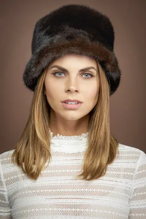 Soft Bucket Mink Fur Hat
