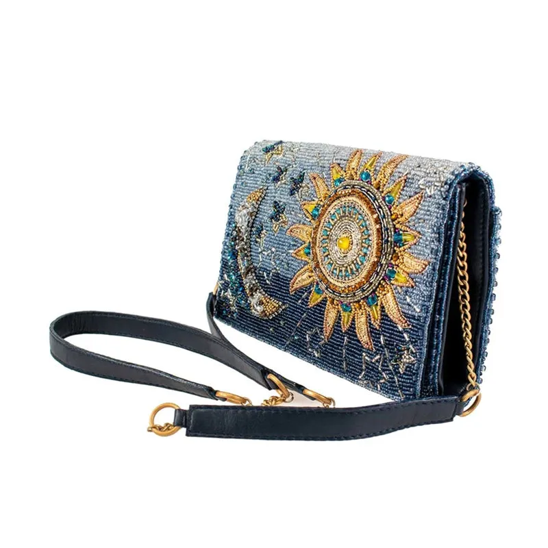 Solar System Beaded Crossbody Bag
