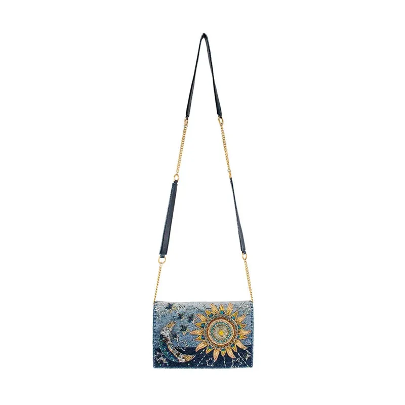 Solar System Beaded Crossbody Bag