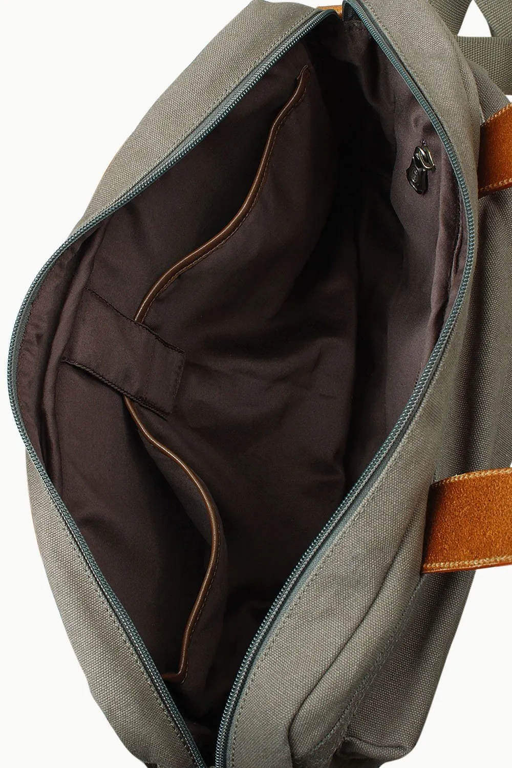 Solid Canvas Laptop Bag With Sling