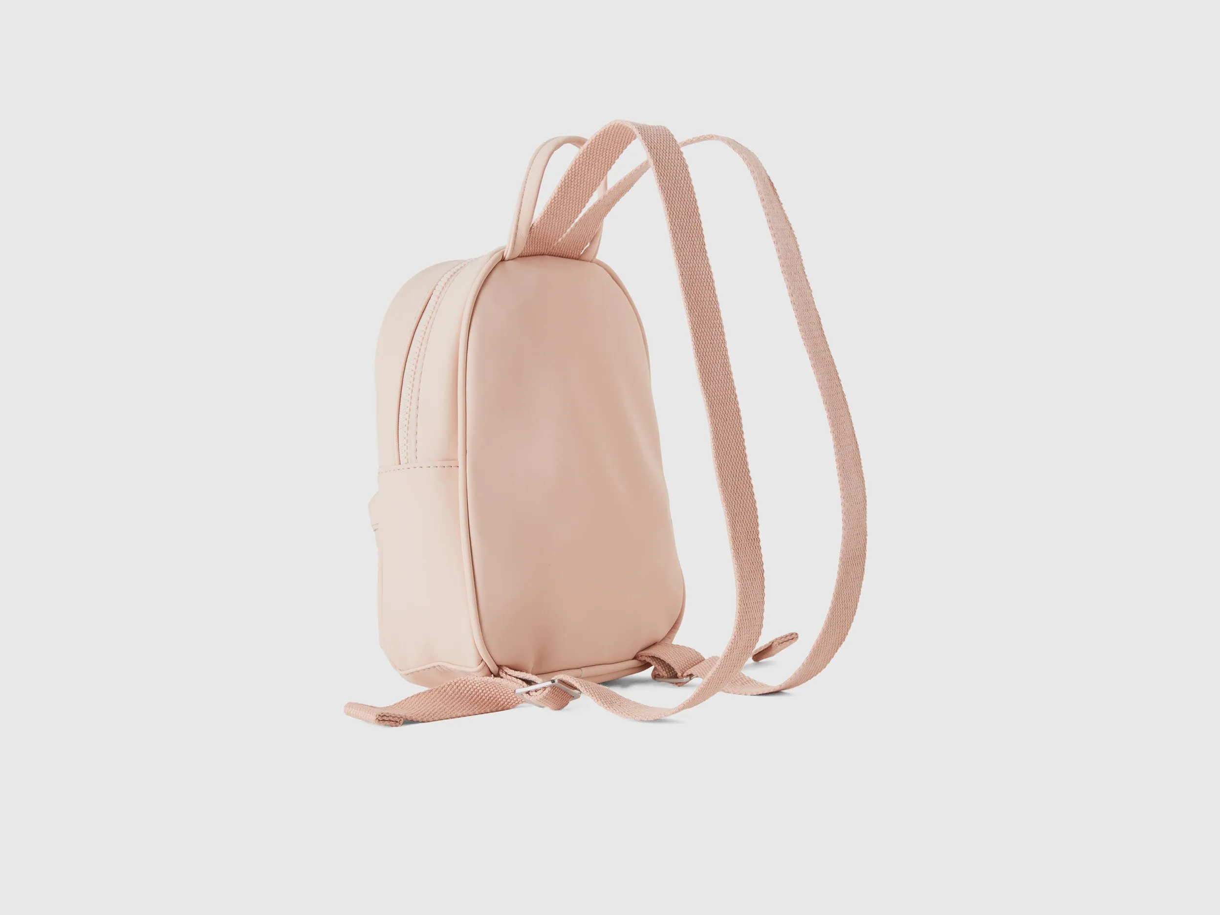 Solid Zipper Backpack