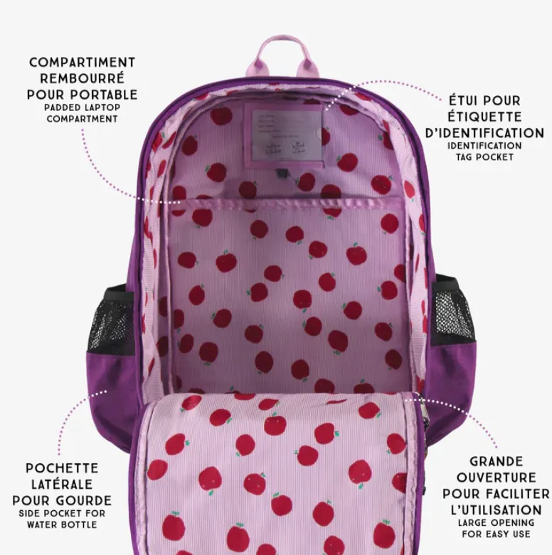 Souris Mini Purple ColorBlock School Bag