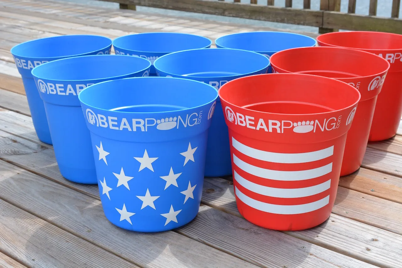 STARS AND STRIPES DELUXE BEARPONG KIT