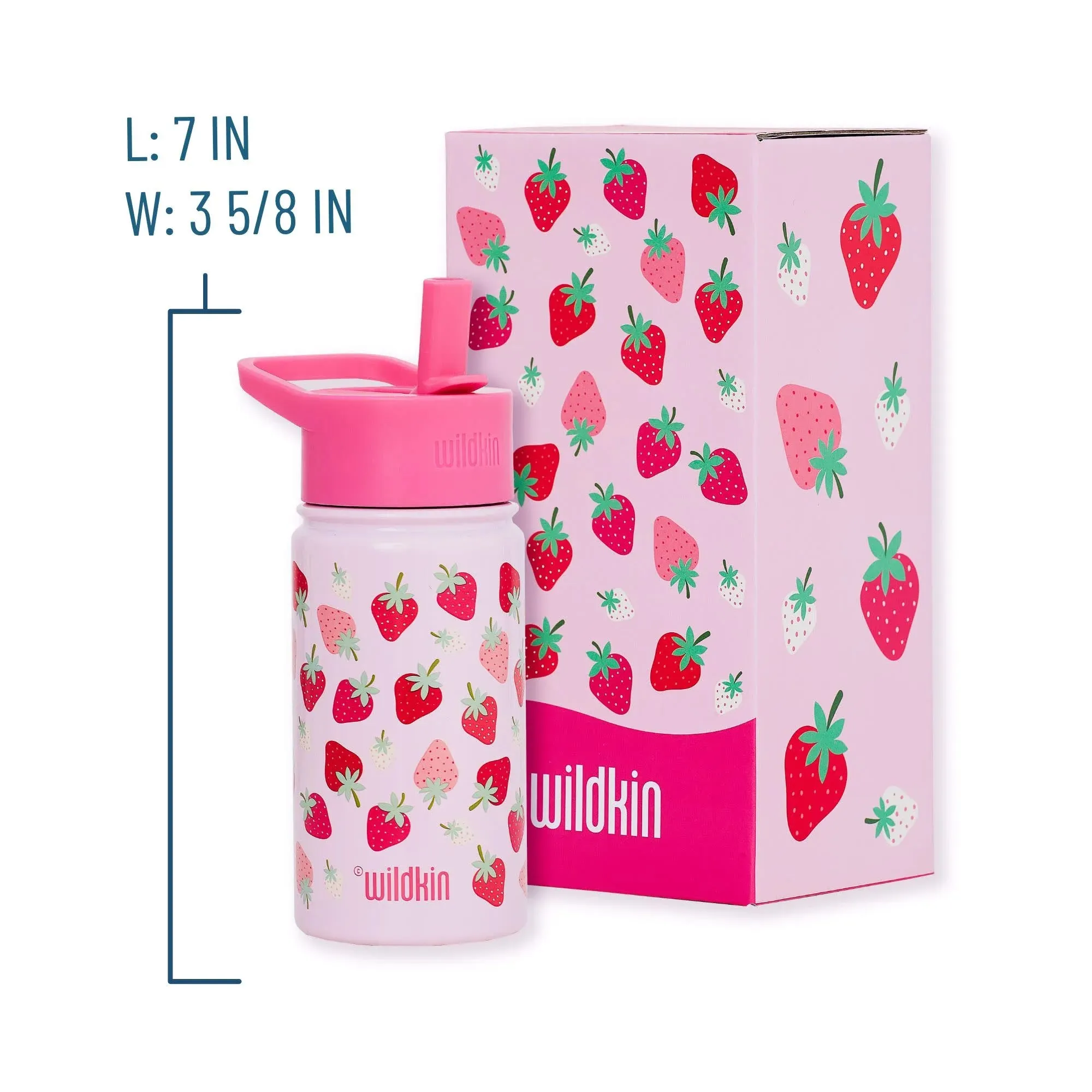 Strawberry Patch 14 oz Steel Bottle
