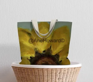 Sunflower Large Cotton Tote Bag