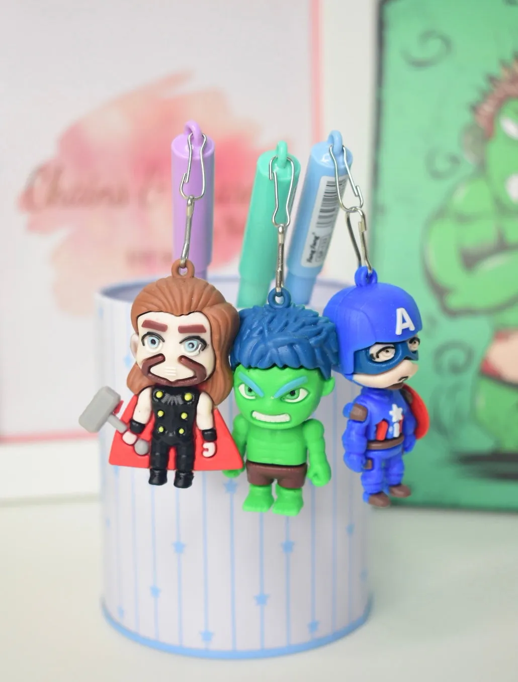 Super Hero Hanging Charm Pen