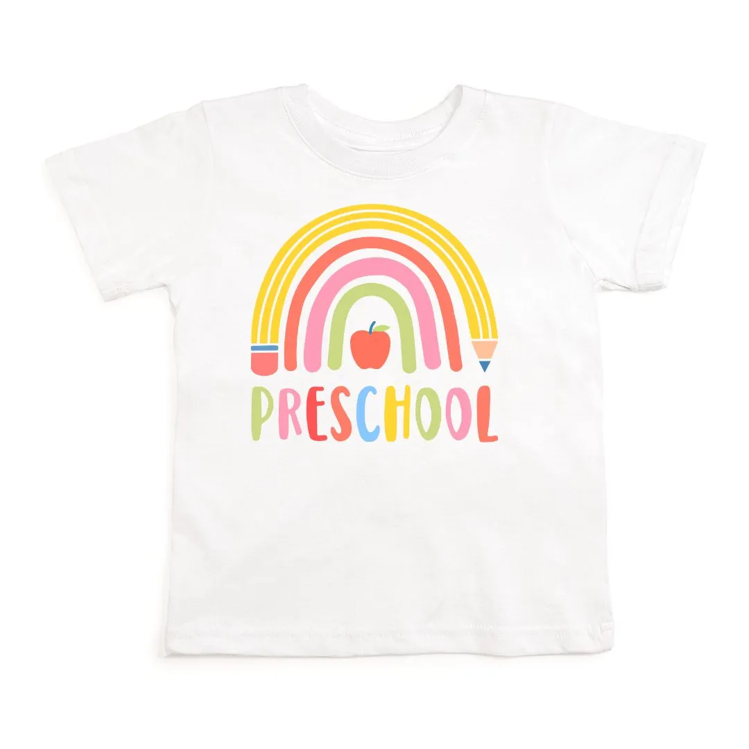 Sweet Wink Pencil Rainbow Preschool S/S White Tee