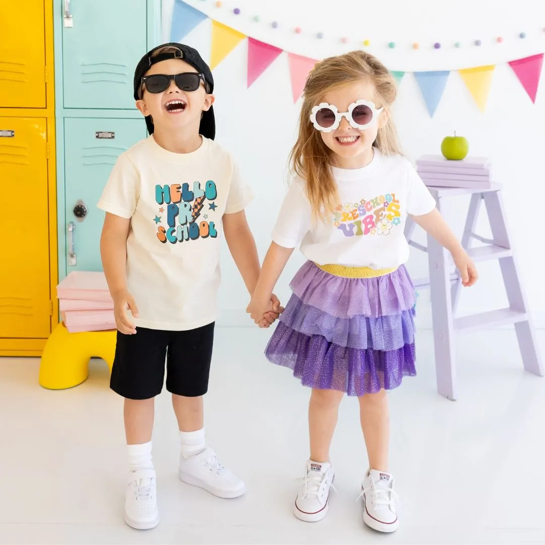 Sweet Wink Preschool Retro Short Sleeve Tee - White