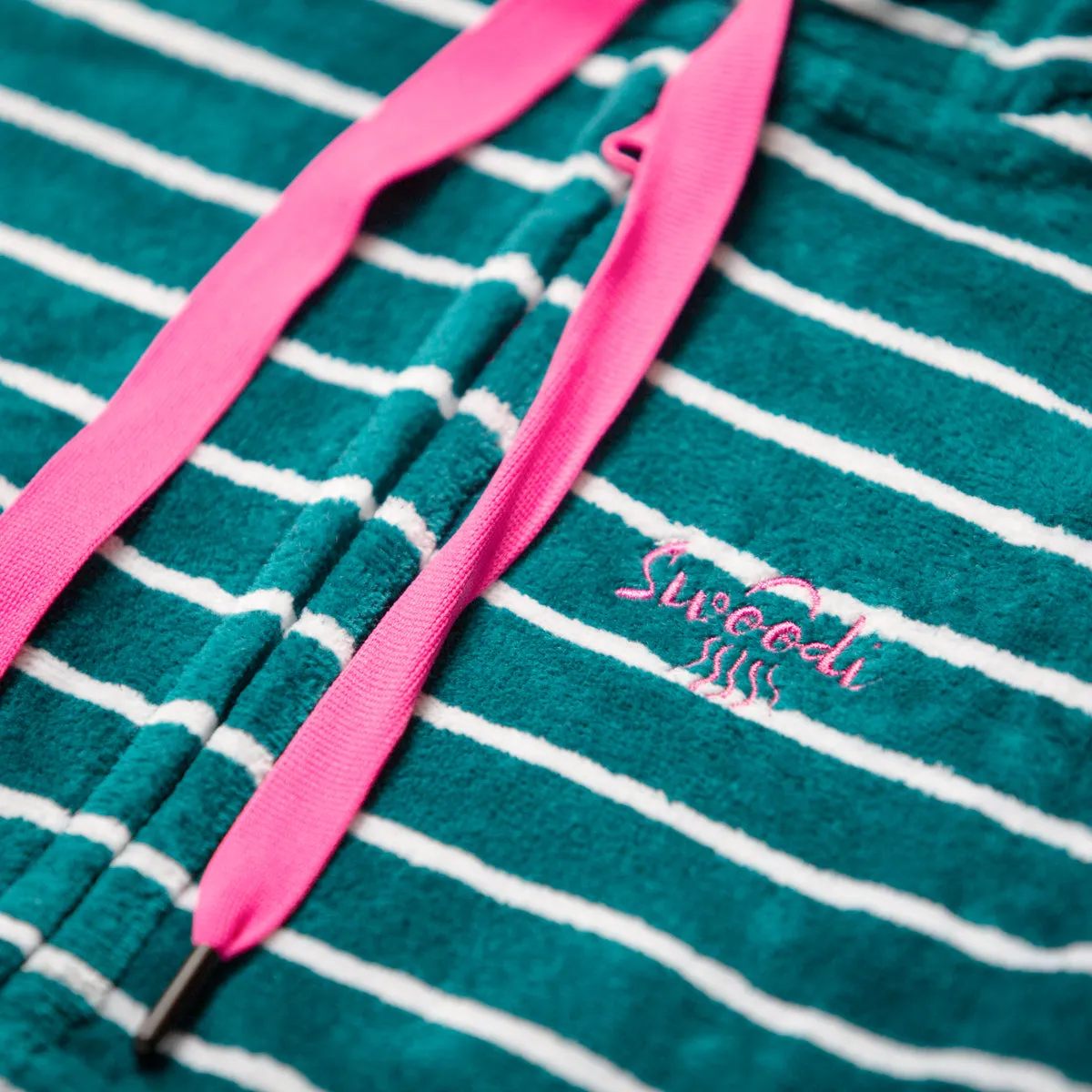 Swim Hoodie Turquoise Waters with Pink Trim - Babies   Tots