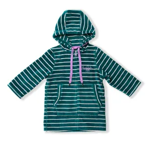 Swim Hoodie Turquoise Waters with Purple Trim - Babies   Tots