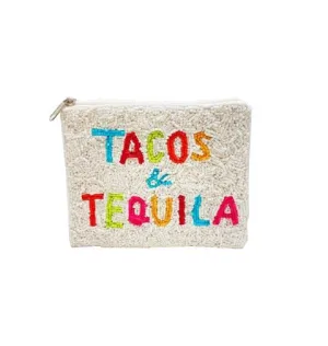 Tacos & Tequila Beaded Pouch