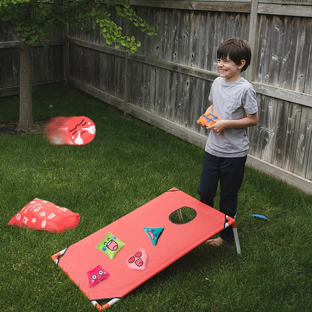 teytoy Shapes Beanbags Toy Learn Shapes and Expressions Squeaky and Rattle Preschool Educational and Learning Activities Geometric Sensory Toys for Kids Toddlers Toss Game (12 Pack)