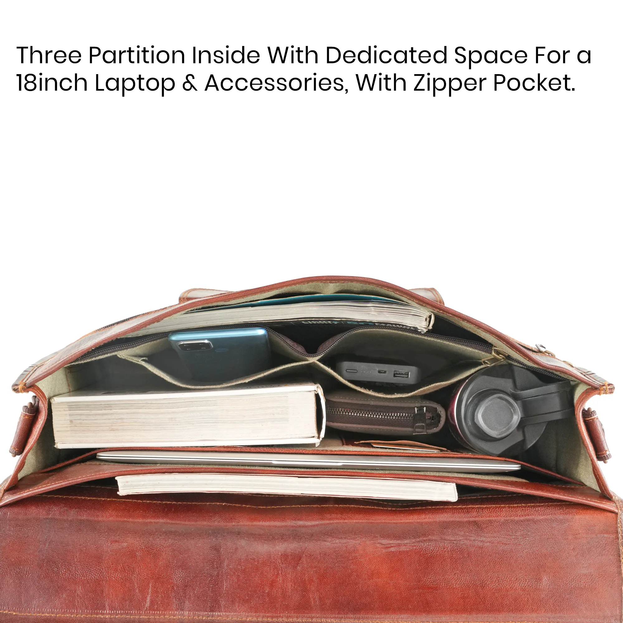 The Beacon Vintage Leather Messenger