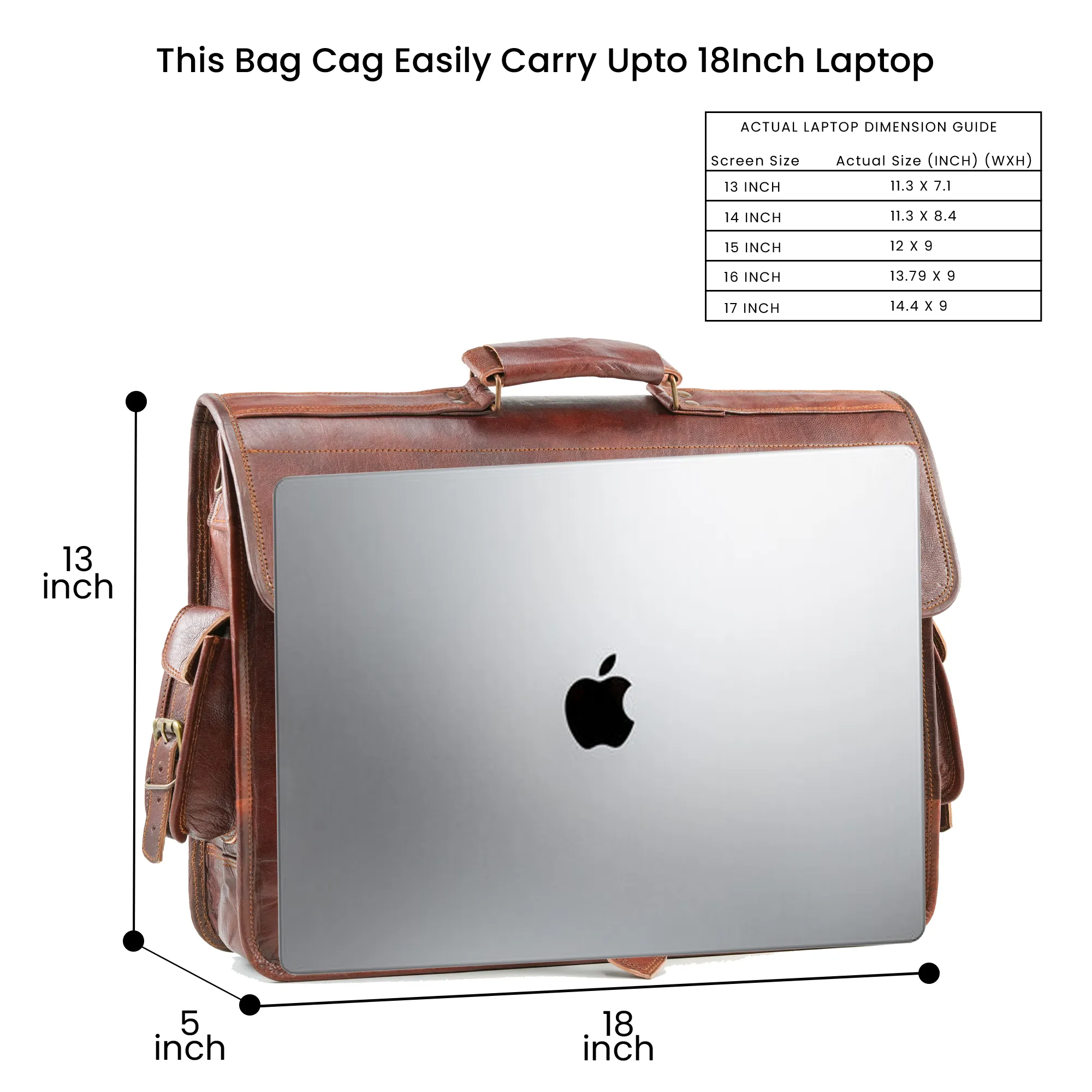 The Beacon Vintage Leather Messenger