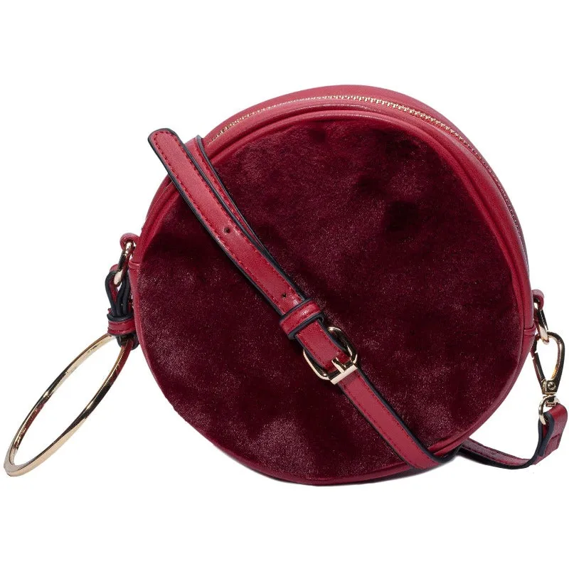 The ring leader faux fur circular bag (3 Colors)