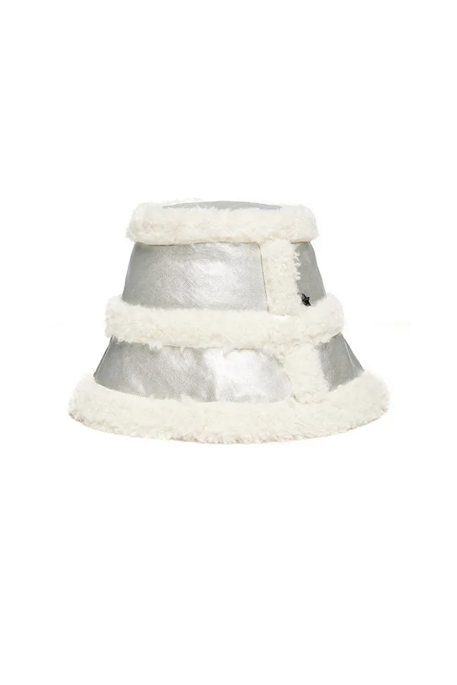 The Sedgwick Bucket Hat Ivory/Silver
