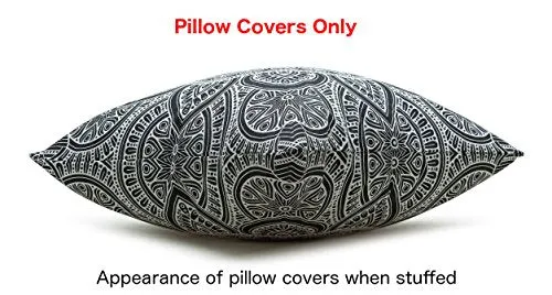 Throw Pillow Cover Mandala Accent 100% Cotton