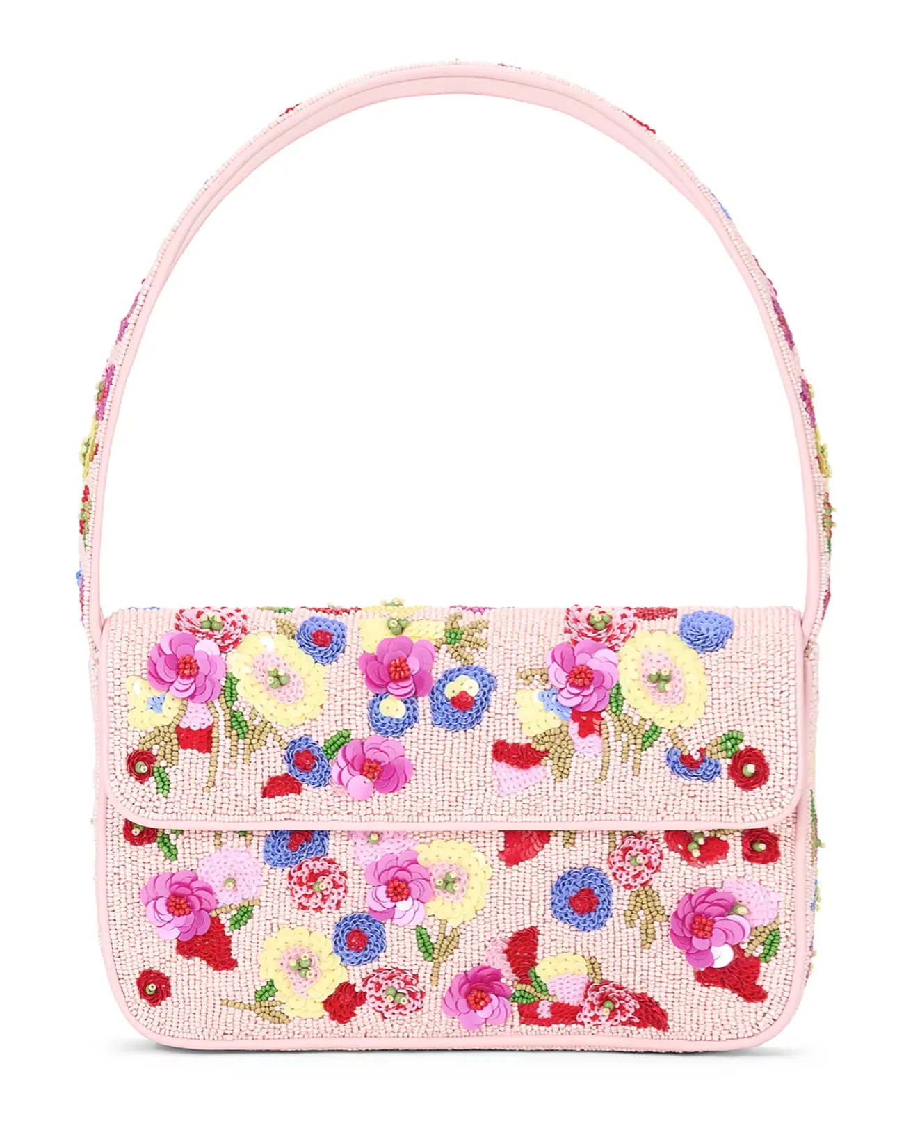 Tommy Beaded Bag in Wildflowers | Staud