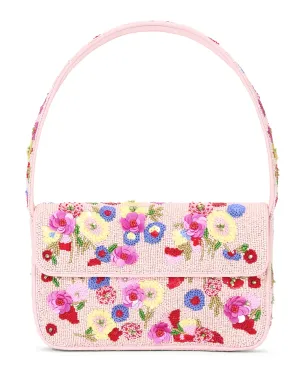 Tommy Beaded Bag in Wildflowers | Staud