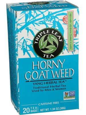 Triple Leaf Tea, Horny Goat Weed Herbal Tea, 20 tea bags