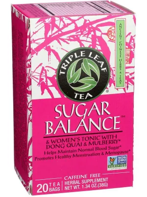 Triple Leaf Tea, Sugar Balance & Women's Tonic Tea, 20 tea bags