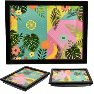 Tropical Fruit Lap Tray With Bean Bag Cushion