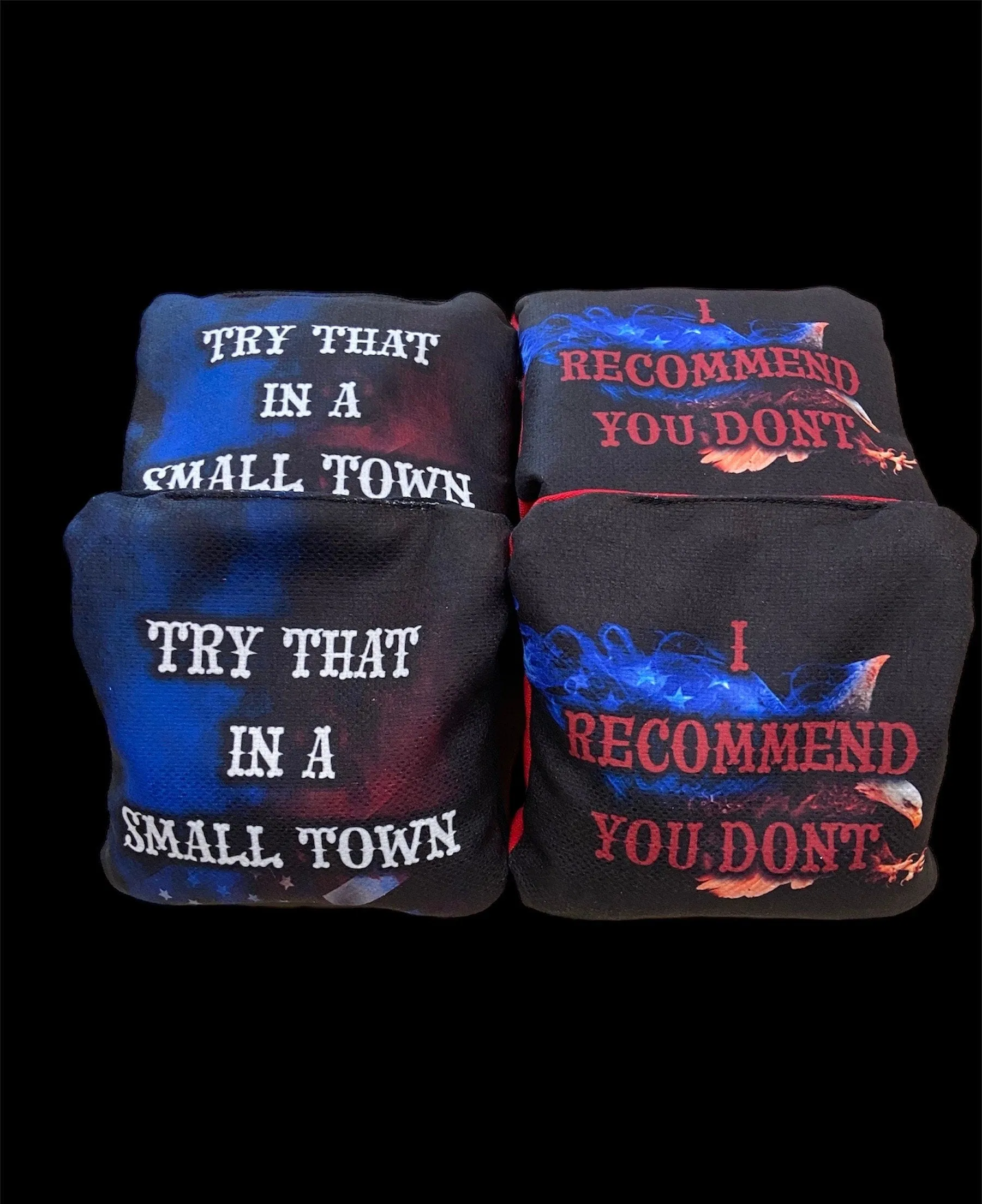 Try that in a small town All weather Resin Filled Cornhole Bags