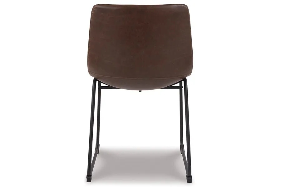 Two-tone Brown Dining Upholstered Side Chairs (Set of 2)
