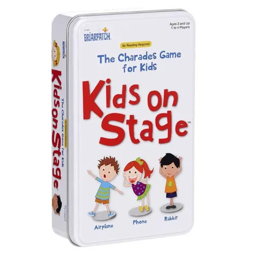 University Games Charades Kids on Stage Tin