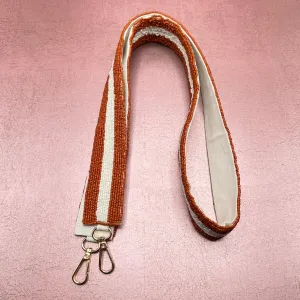 UT Striped Beaded Purse Strap