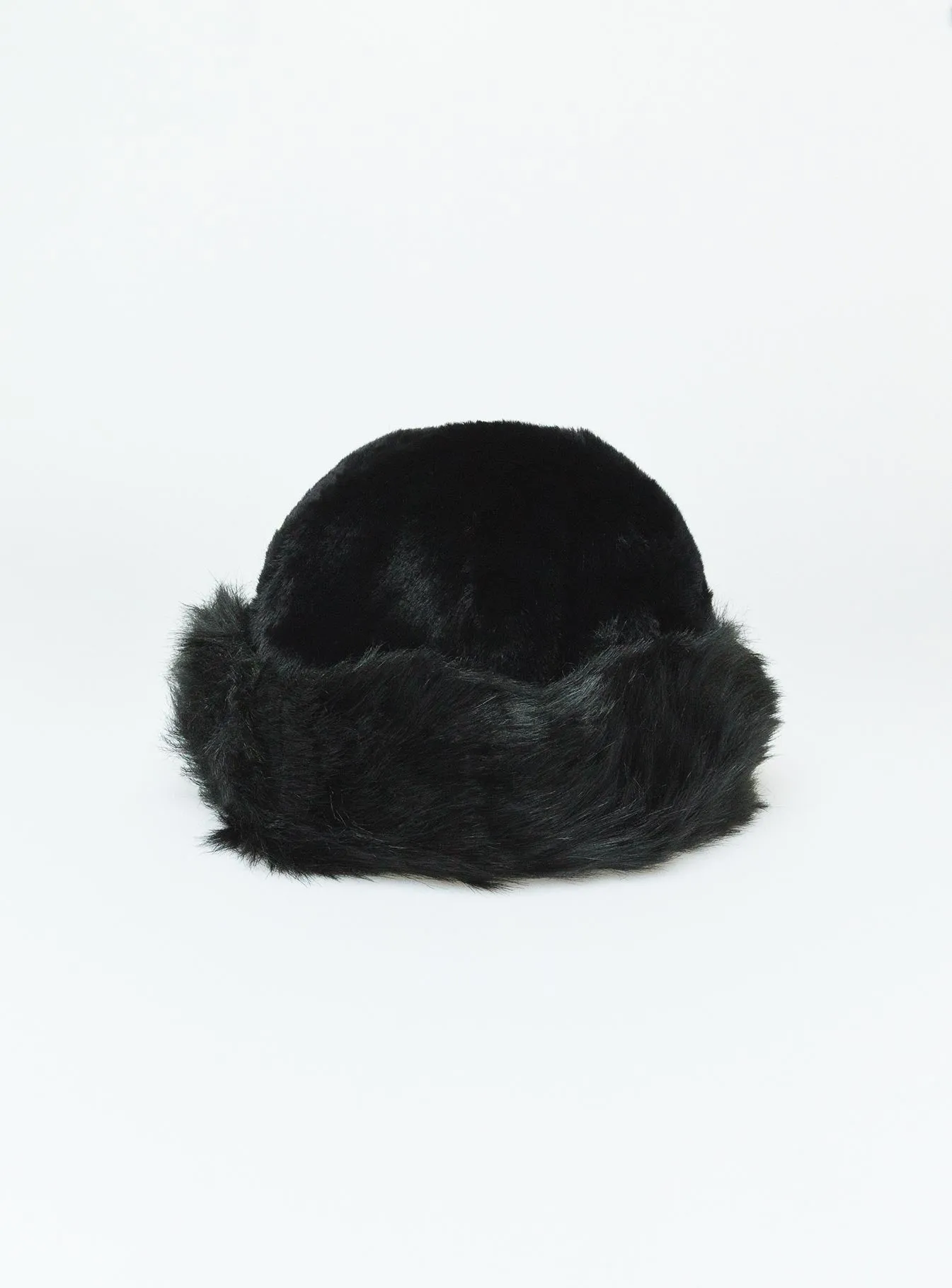 Veruca Fluffy Hat Black