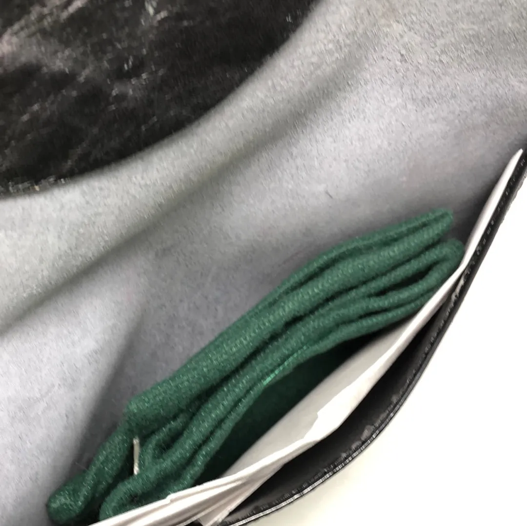Vintage: Labagagerie black pattent leather envelope clutch