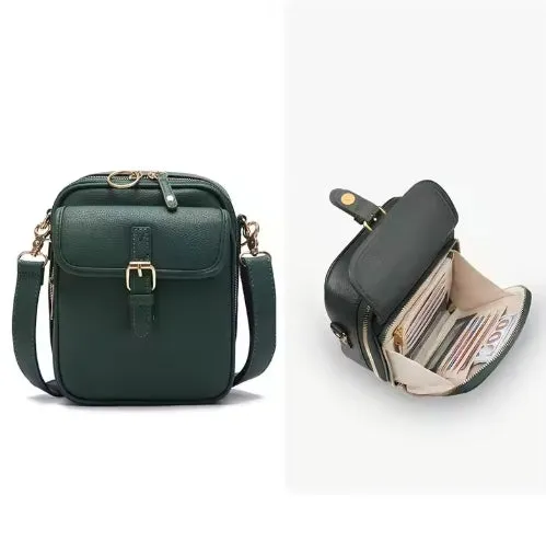 Vintage Large Capacity Messenger Leather Bag With 10 card inserts Casual Backpack Men Women's Bag Retro Backpack Large Capacity Travel