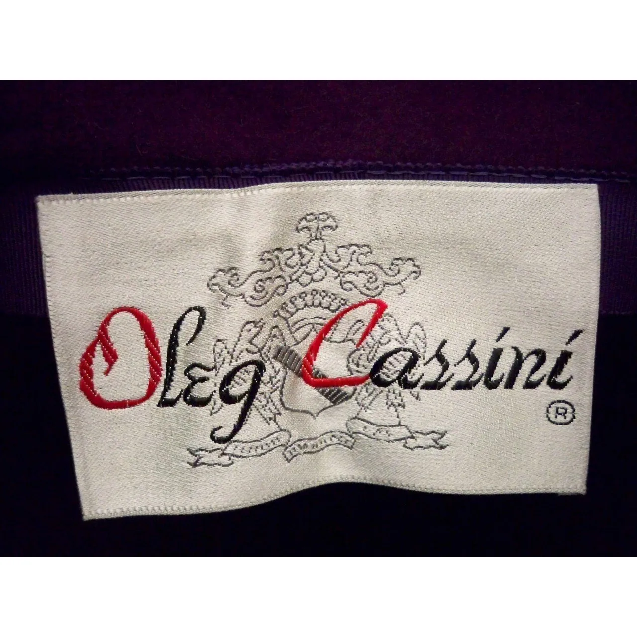 Vintage Purple High Bucket Hat Beads Oleg Cassini 1960s