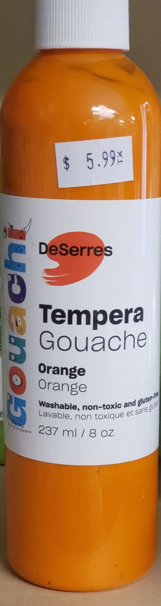 Washable Tempera