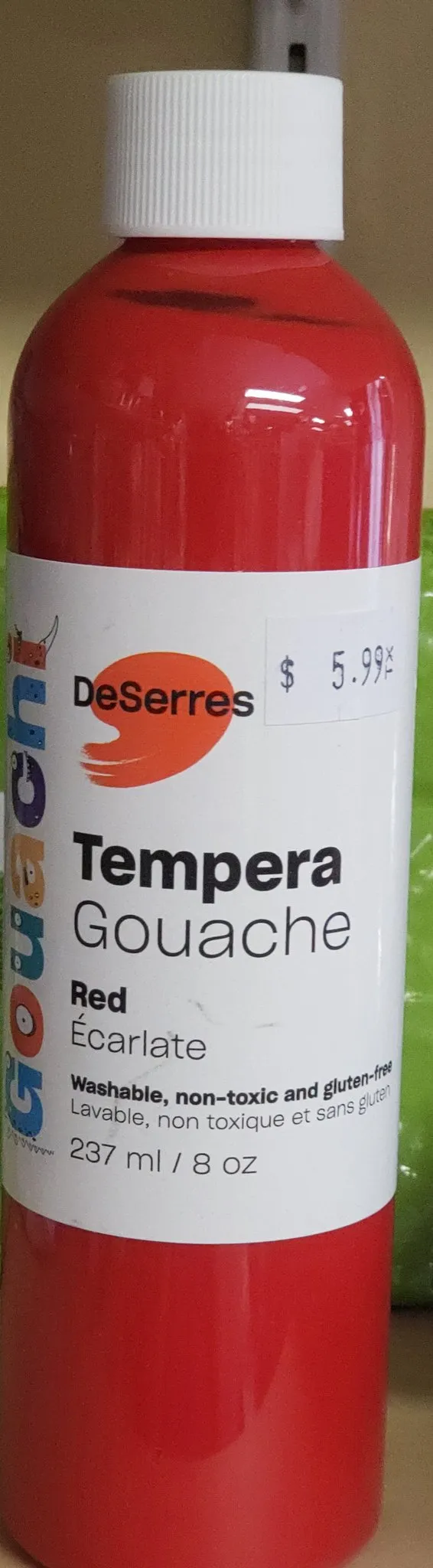 Washable Tempera