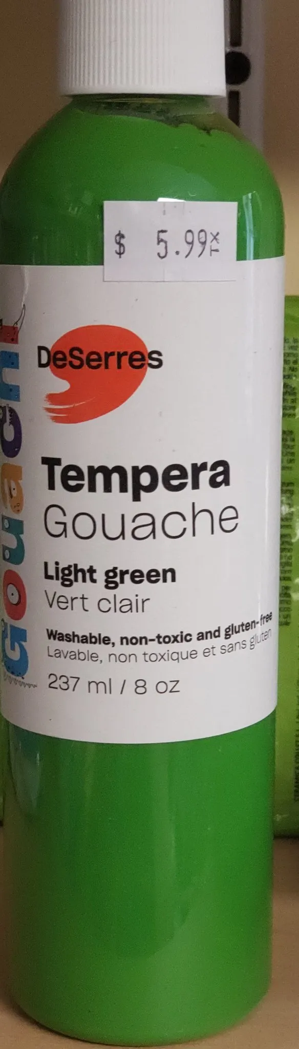 Washable Tempera
