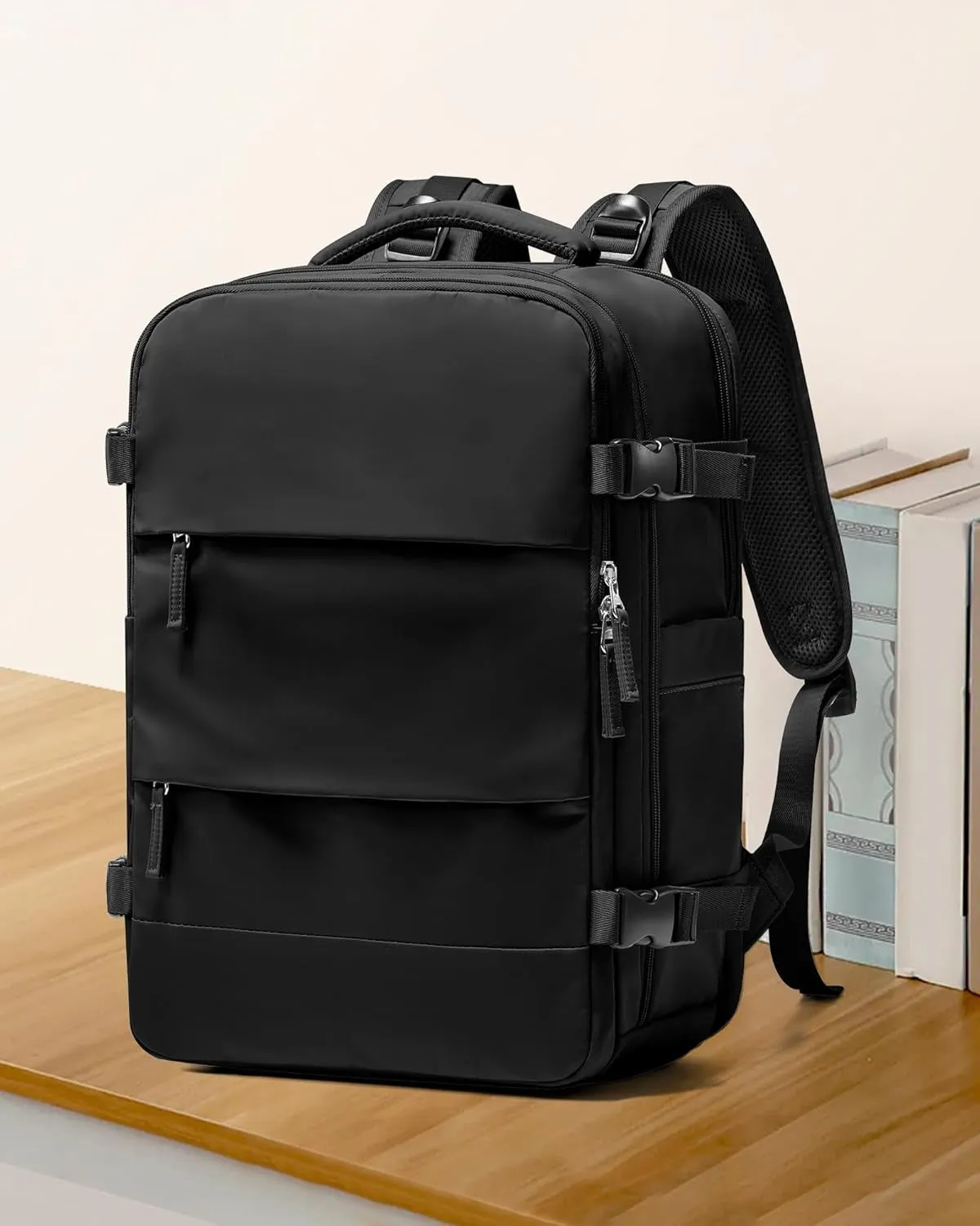 Waterproof Travel Backpack, Outdoor Sports Rucksack with USB Charging Port & Shoe Compartment
