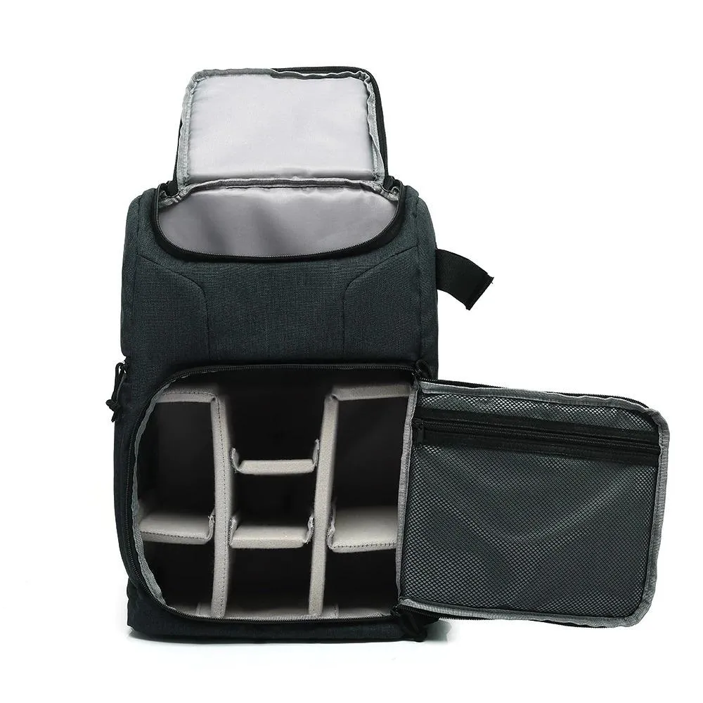 Waterproof Waxed Canvas Camera Backpack Fit 15.6 Inches Laptop